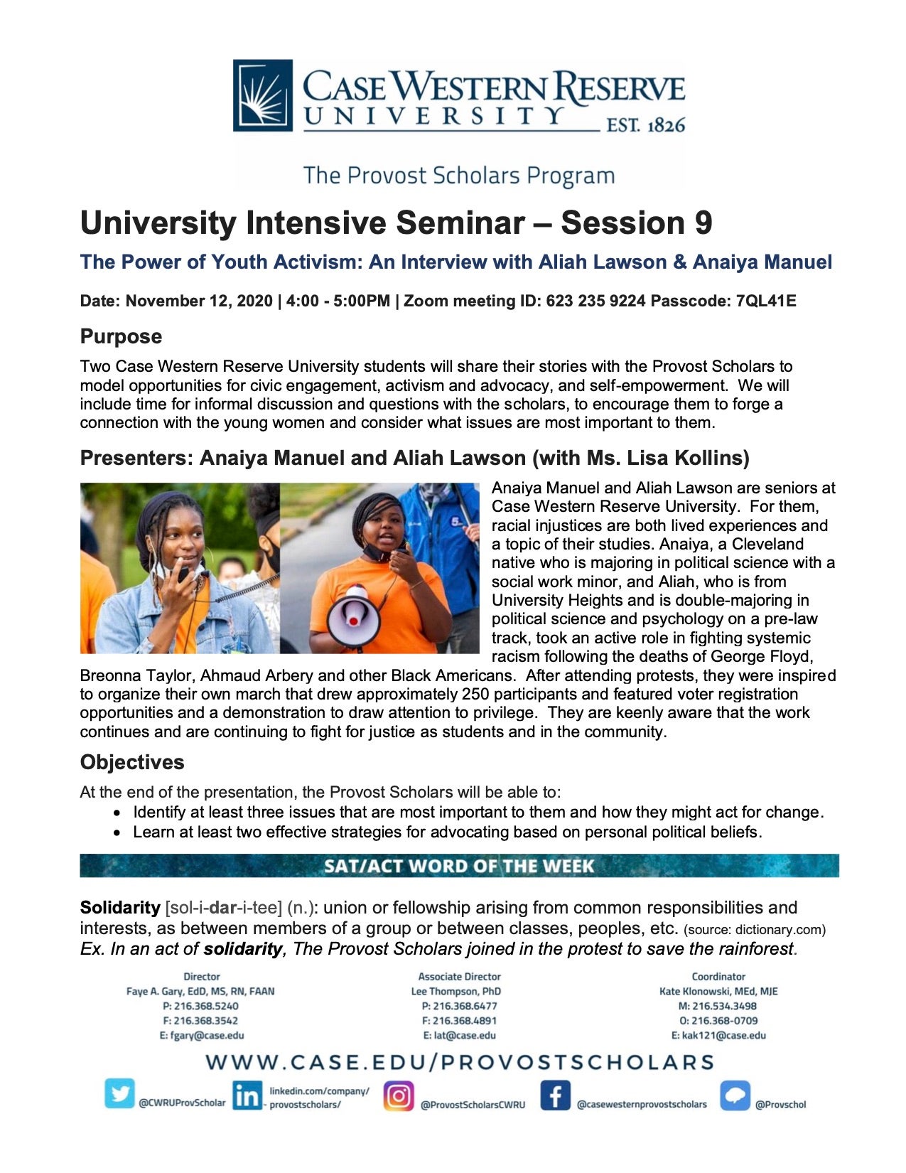 University Seminar 9