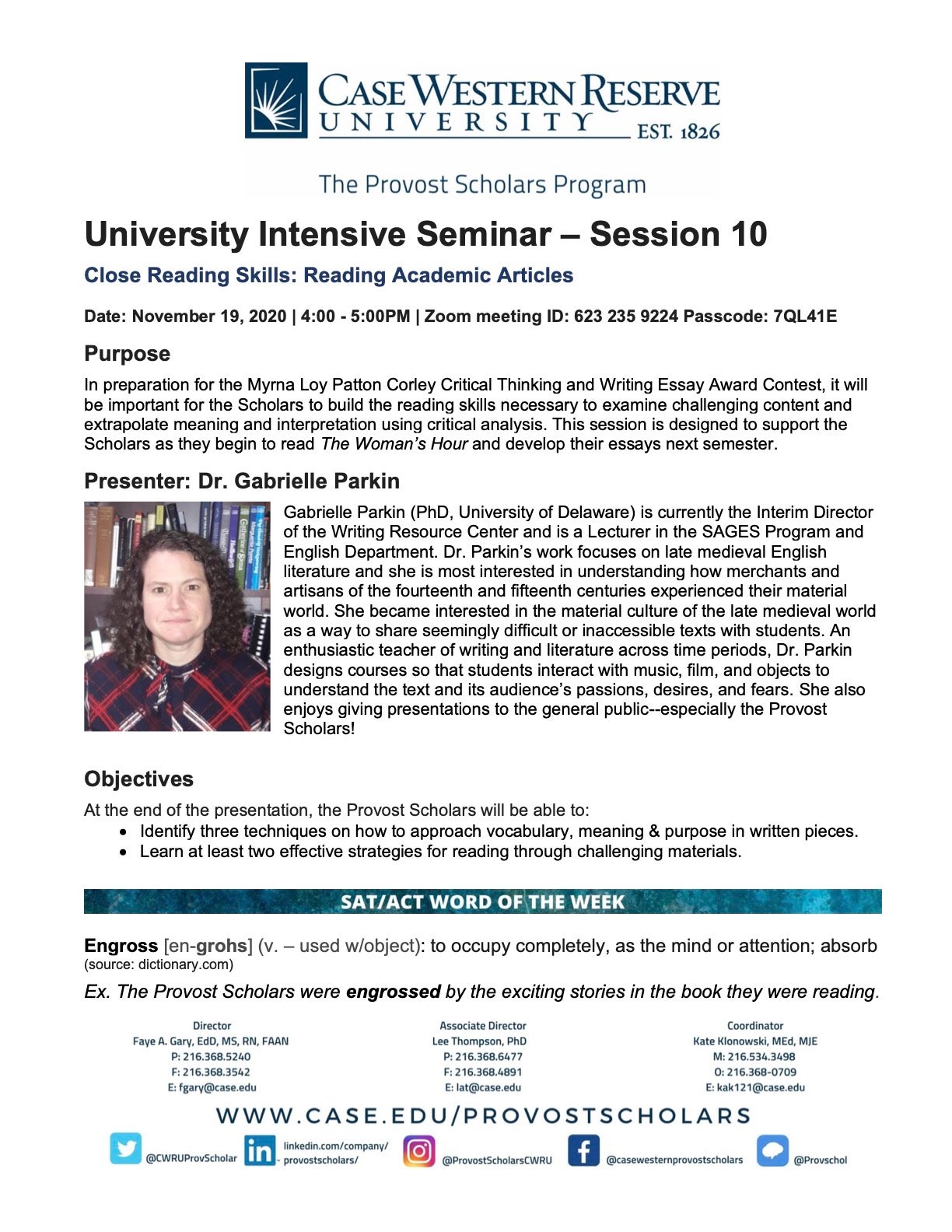 University Seminar 10