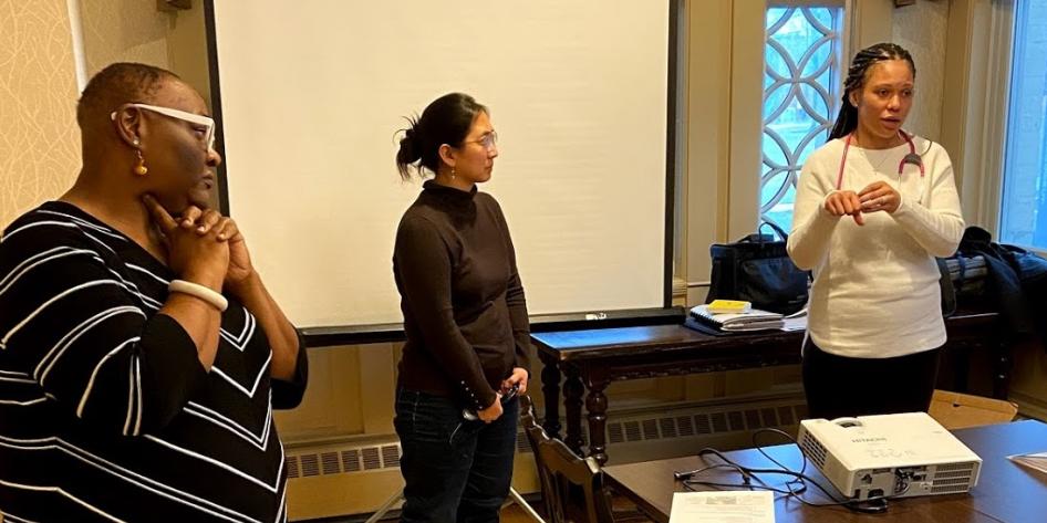 Black Nurses Association presenting at Parents College in January 2020