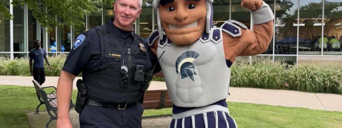 Officer Gilmore and Spartie