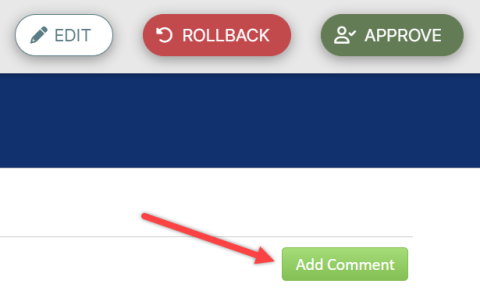 Screenshot of CourseLeaf Reviewer Comments