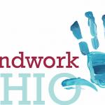 Logo of Groundwork Ohio, which includes the name of their organization and a handprint in blue paint