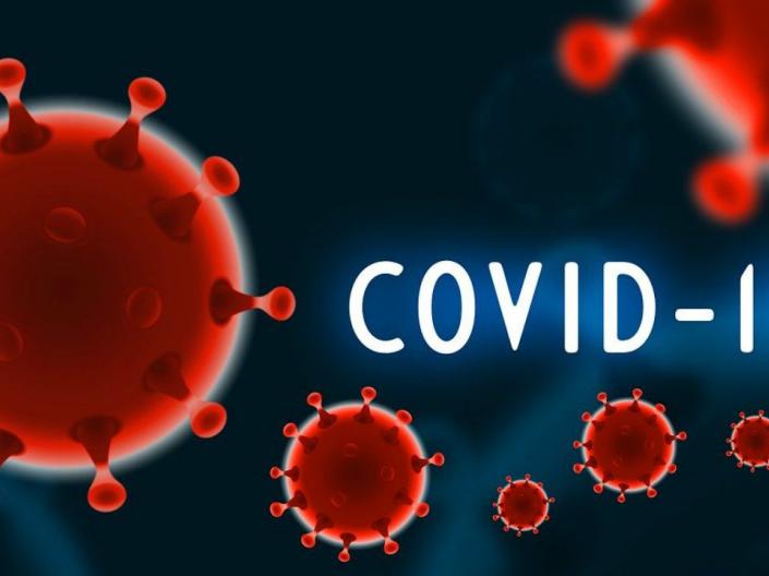 Microscopic image of coronavirus