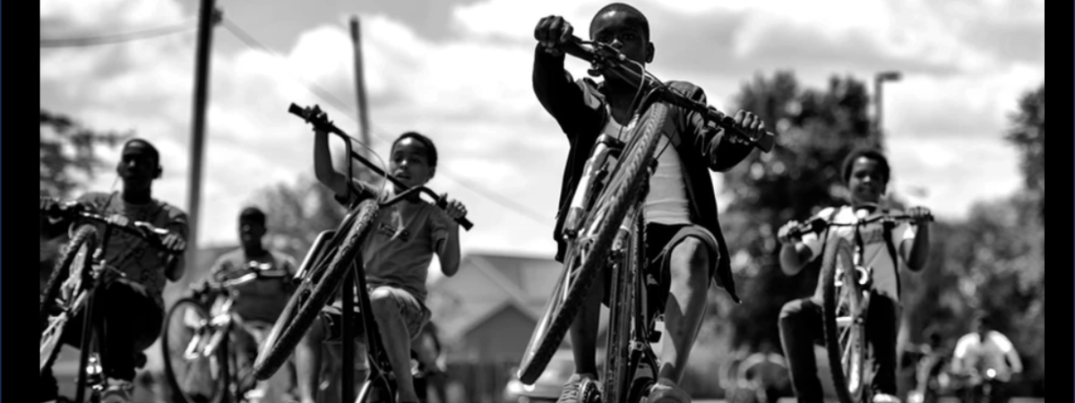 Photo of boys riding bikes