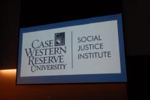 Photograph of Social Justice Institute logo