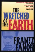 Photograph of book cover of The Wretched of the Earth