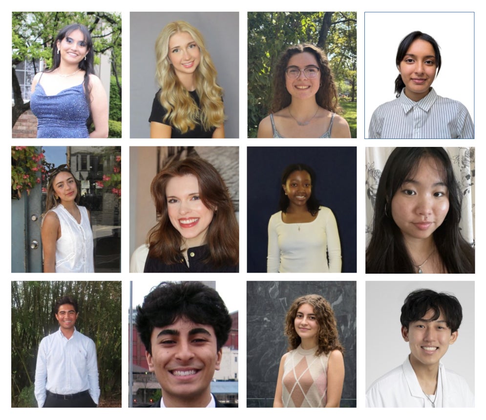 12 undergraduare student scholars