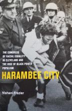 Photograph of book cover for "Harambee City" by Nishani Frazier