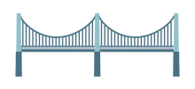 graphic of side view of bridge
