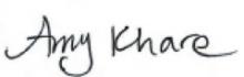 Amy Khare signature