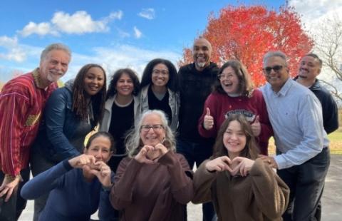 group of people posing for the camera