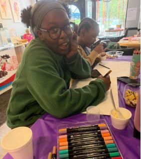 Photo of a Participating in the Intergener-ART-tional event