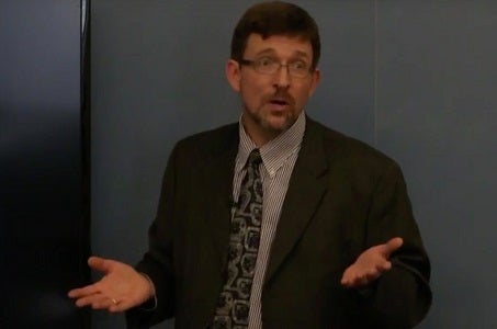 Dr. Fischer presenting