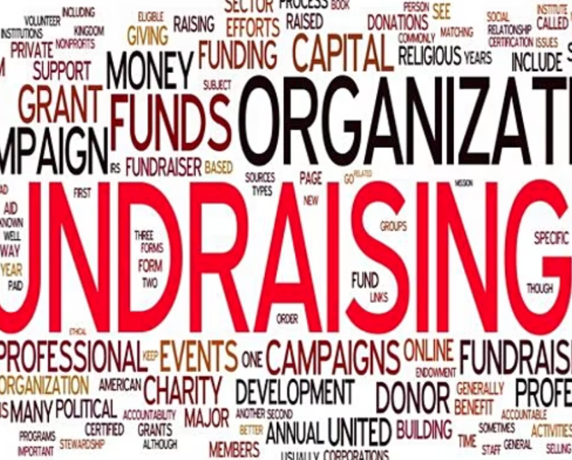 Fundraising word cloud