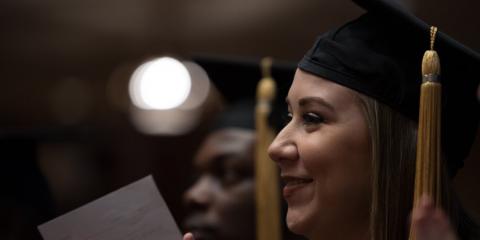 Student at commencement