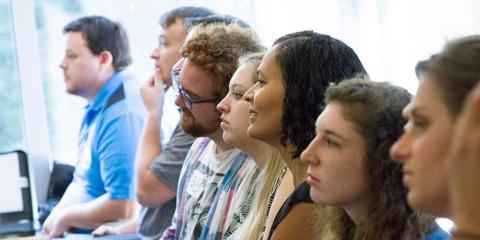 Group of students in class