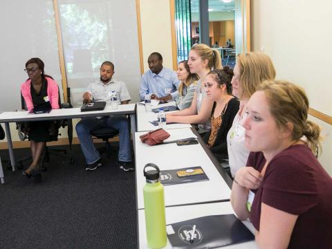Group of students in Mandel Center