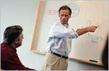 Talking around a whiteboard