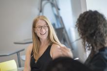 Smiling in class