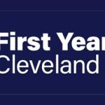 "First Year Cleveland" logo on a navy blue background