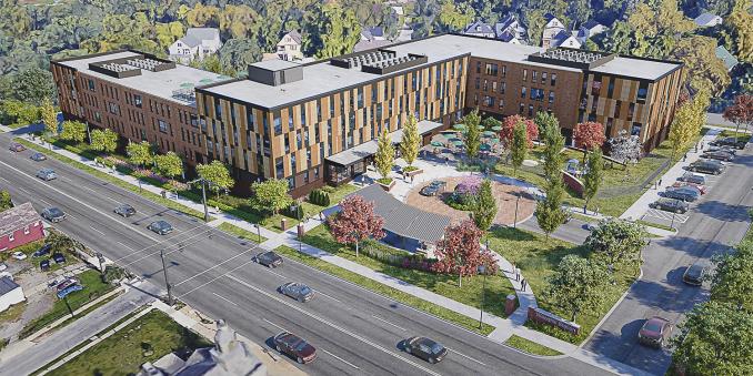 Rendering of the redeveloped Woodhill Homes 
