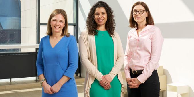 From left: Stacy Hren, Angela Newman-White and Julie Hewitt of First Year Cleveland