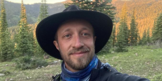 Seth Rose pictured outside in front of trees
