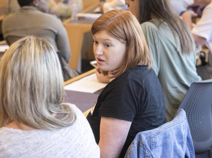 Students talking