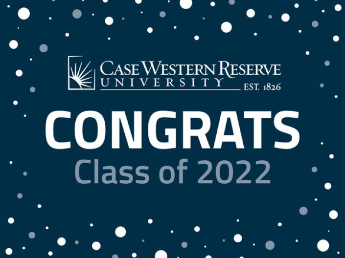 CWRU logo + "Congrats Class of 2022"