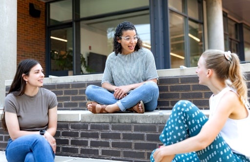 Group of students talking
