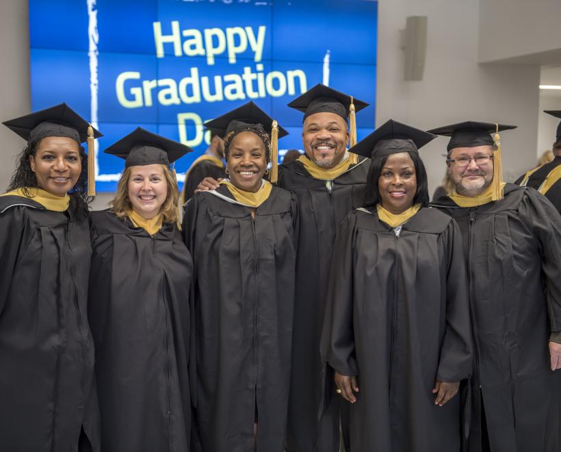 Group of students on graduation day