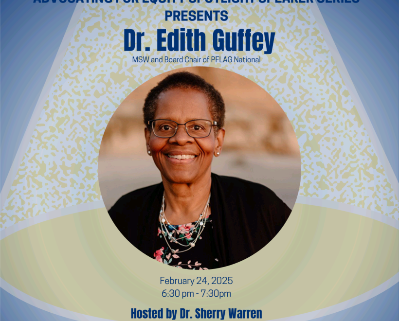 Dr. Edith Guffey event flyer