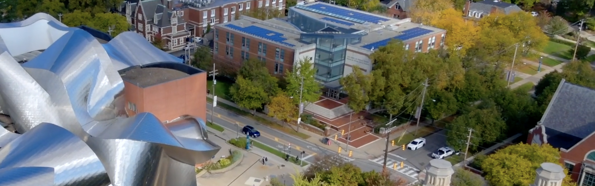 Arial shot of the MSASS Building
