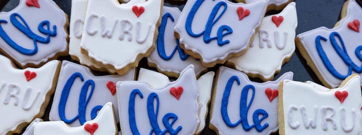 Cookies with CWRU letters