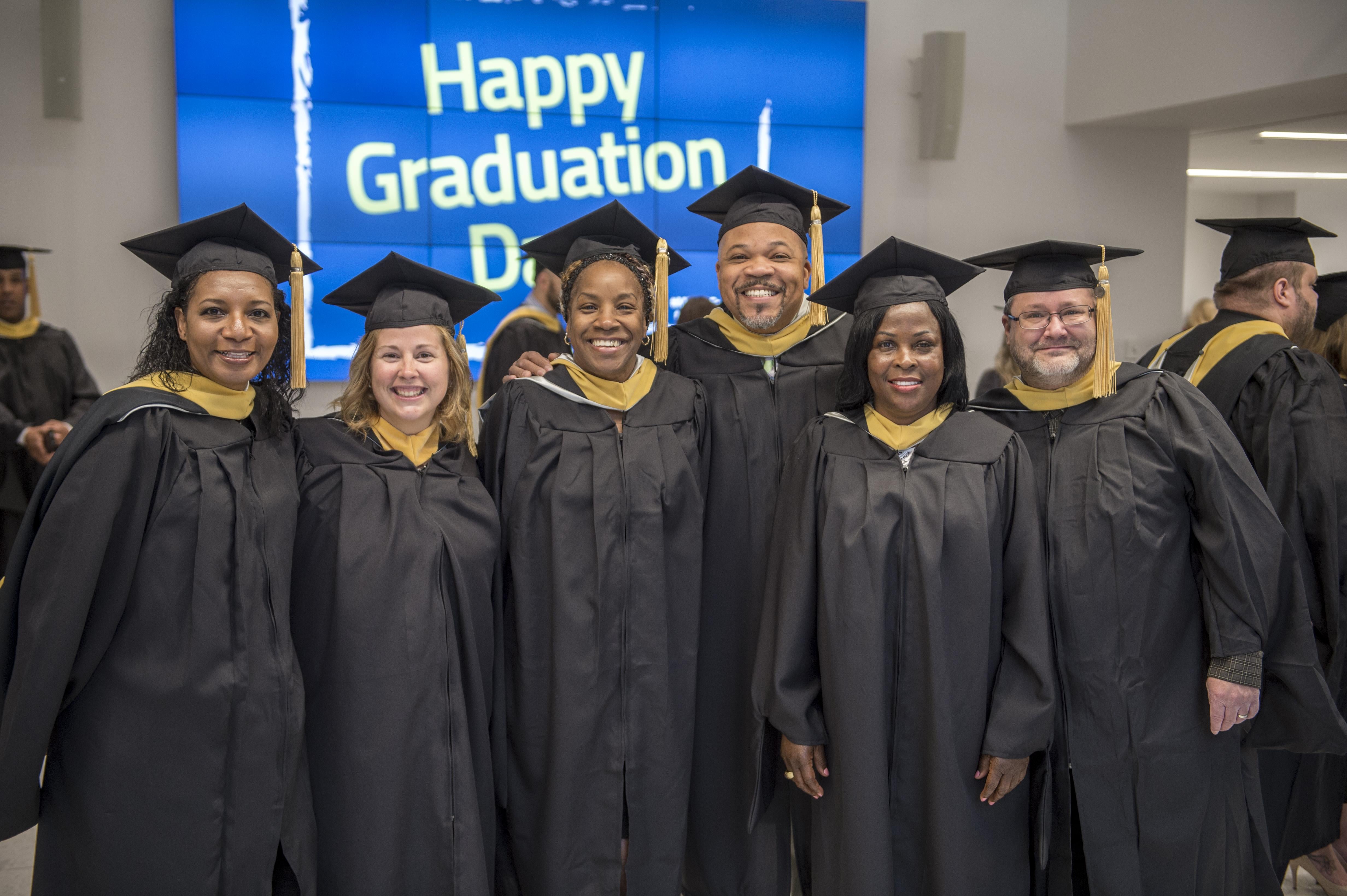 Group of students on graduation day