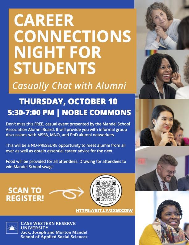 Career Connections Night for Students flyer