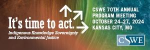 "It's time to act: Indigenous Knowledge Sovereignty and Environmental Justice" 2024 APM logo
