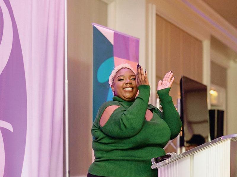 CWRU Alumna and Birthing Beautiful Communities CEO Jazmin Long celebrated at a 2022 fundraiser for the nonprofit.