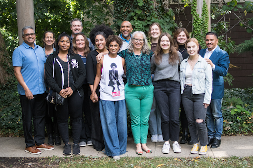 Group of people smiling