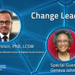 "Change Leaders Podcast" with Geneva Johnson intro screen