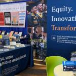 Mandel School booth at 2020 SSWR 