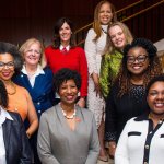 Honorees Left-Front to Back: Michelle Hereford, Gina Abercrombie-Winstanley, Claire Rosacco, and Kelly Lamirand, Right-Front to Back: Jazmin Long, Trina Bediako, Deborah Lindway, and Renee Willis (Center- Helen Forbes Fields)
