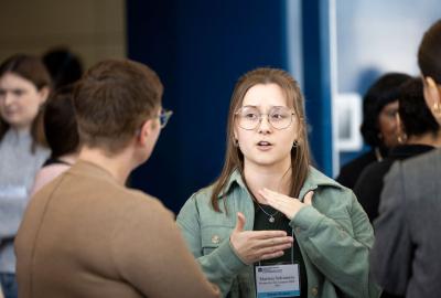 prospective student at open house