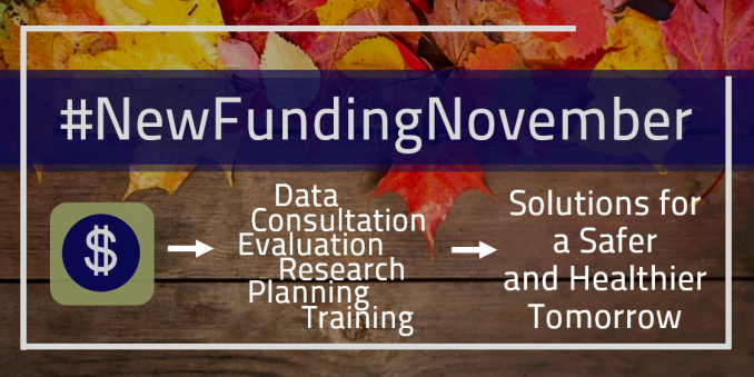 #NewFundingNovember; $ - Data Consultation Research Evaluation Planning Training - Solutions for a Safer and Healthier Tomorrow