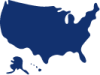 Blue US icon