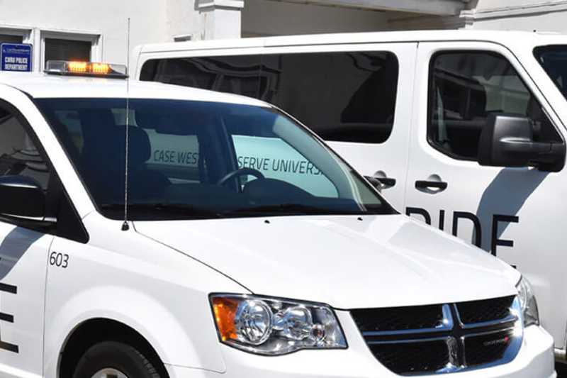 Photo of Case Western Reserve University’s Safe Ride vans