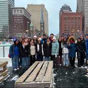 New to CWRU ✨❄️ Prior to the start of the semester, our @cwruorientation leaders welcomed spring admits and transfer students home to Cleveland.