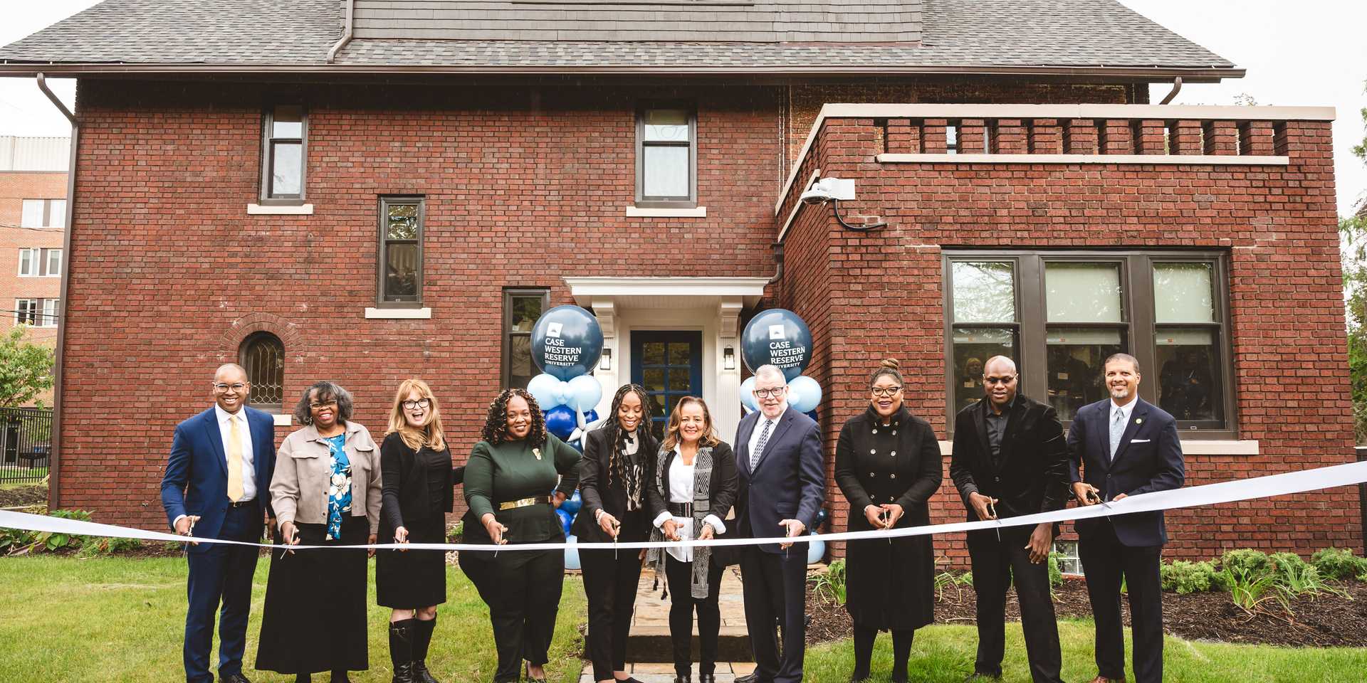 Ribbon cutting ceremony for the university's Wade Park Community Engagement Center