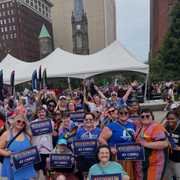 Happy Pride Month! 🏳️🌈 Members of the LGBTQ+ community and allies from the CWRU community joined thousands in Downtown Cleveland for Pride in the CLE!