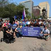 It’s Pride Month! Members of the LGBTQ+ community and allies from CWRU attended last weekend’s Pride in the CLE event in Public Square 🏳️‍🌈